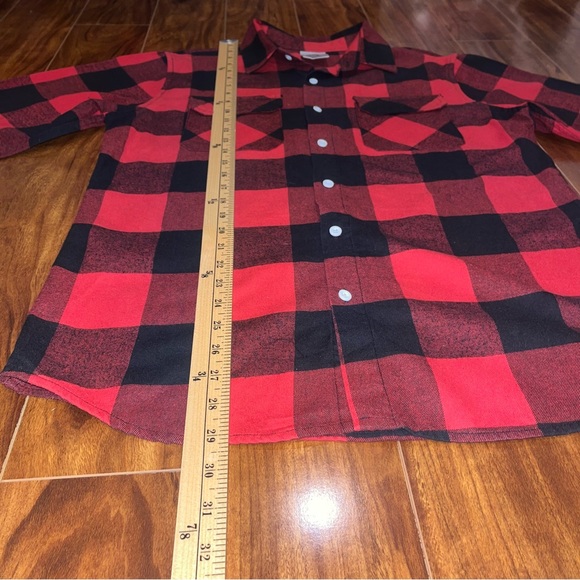 Anti Social Social Club Flannel Shirt Men's XL Red Black Plaid Check - Picture 5 of 7